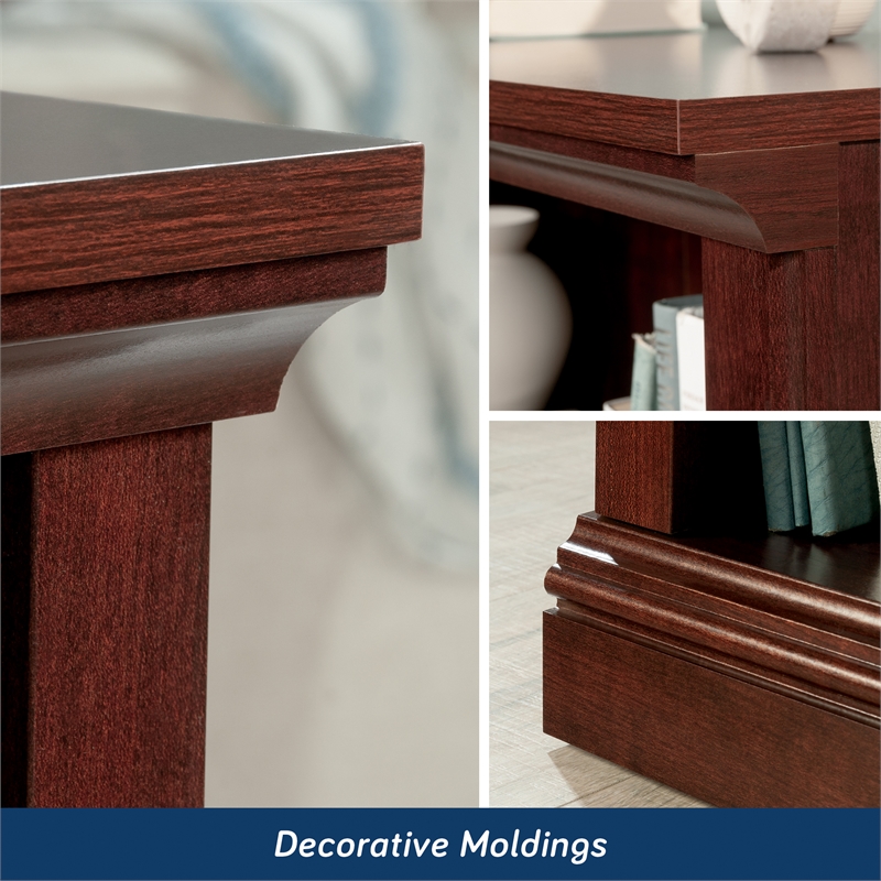 Sauder Select Engineered Wood 2 Shelf Bookcase in Select Cherry