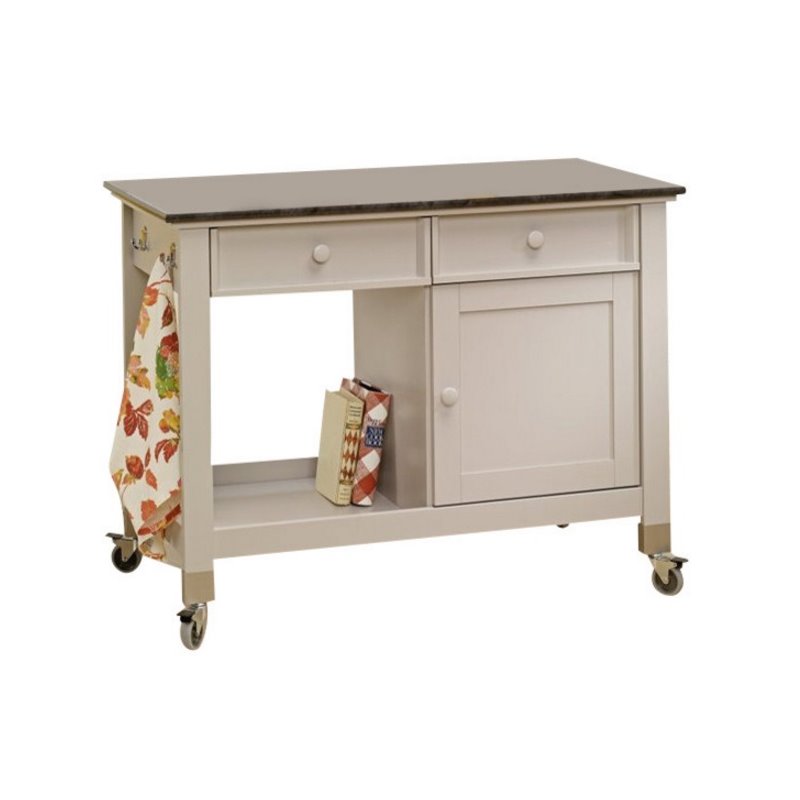 Mobile Kitchen Island in Cobblestone 414405
