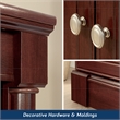 Sauder Palladia Engineered Wood 3-Shelf Bookcase in Select Cherry