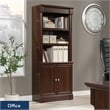 Sauder Palladia Engineered Wood 3-Shelf Bookcase in Select Cherry
