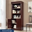 Sauder Palladia Engineered Wood 3-Shelf Bookcase in Select Cherry