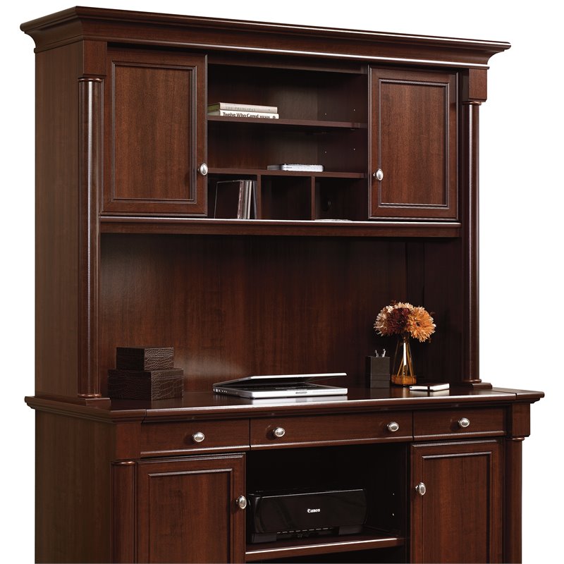 Sauder Palladia Wood Hutch in Select Cherry 412308