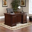 Sauder Palladia Engineered Wood Executive Desk in Select Cherry