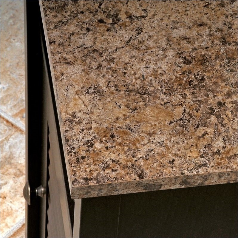 Sauder Peppercorn Wood Bathroom Linen Floor in Cinnamon Cherry