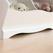 Sauder Pogo Engineered Wood Bookcase/Footboard in Soft White Finish