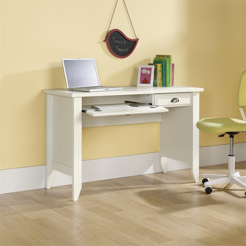 Sauder Shoal Creek Computer Desk In Soft White 411204