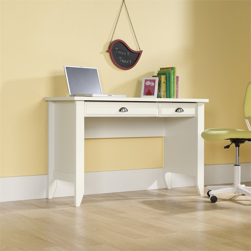 Sauder Shoal Creek Modern Wood Computer Desk in Soft White