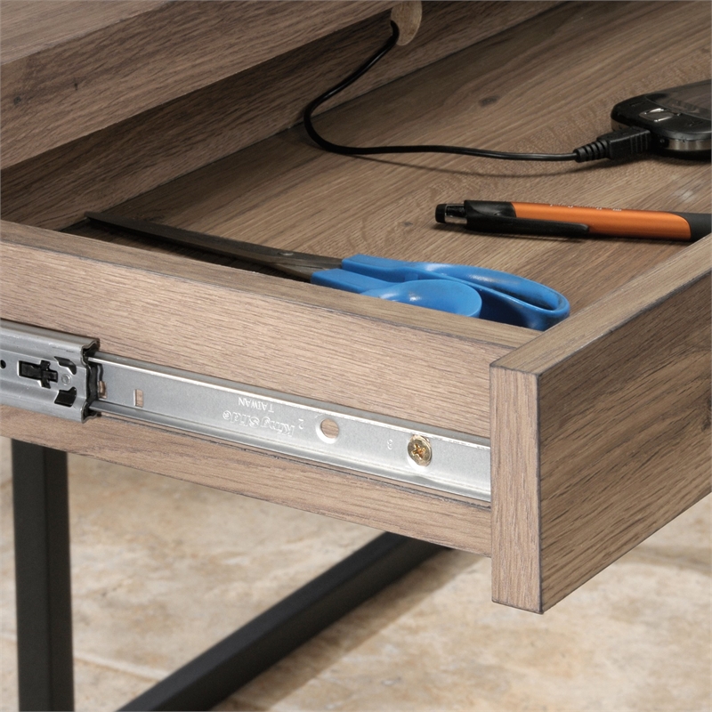 Sauder Transit L Desk in Salt Oak