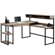 Sauder Transit L Desk in Salt Oak