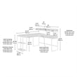 Sauder Transit L Desk in Salt Oak
