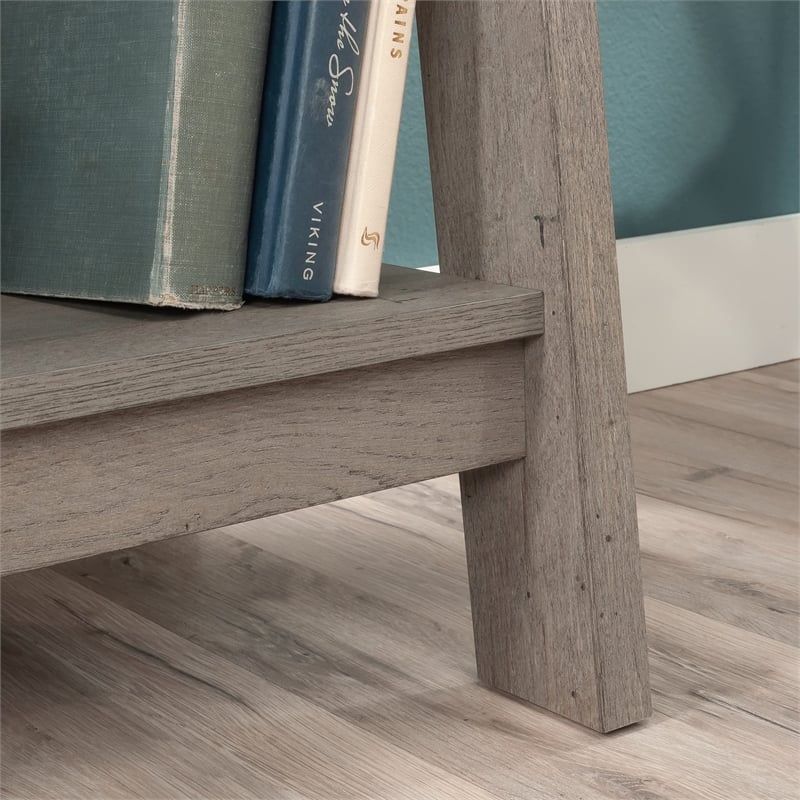 Sauder Trestle 5 Shelf Bookcase in Jamocha Wood