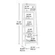 Sauder Trestle 5 Shelf Bookcase in Jamocha Wood