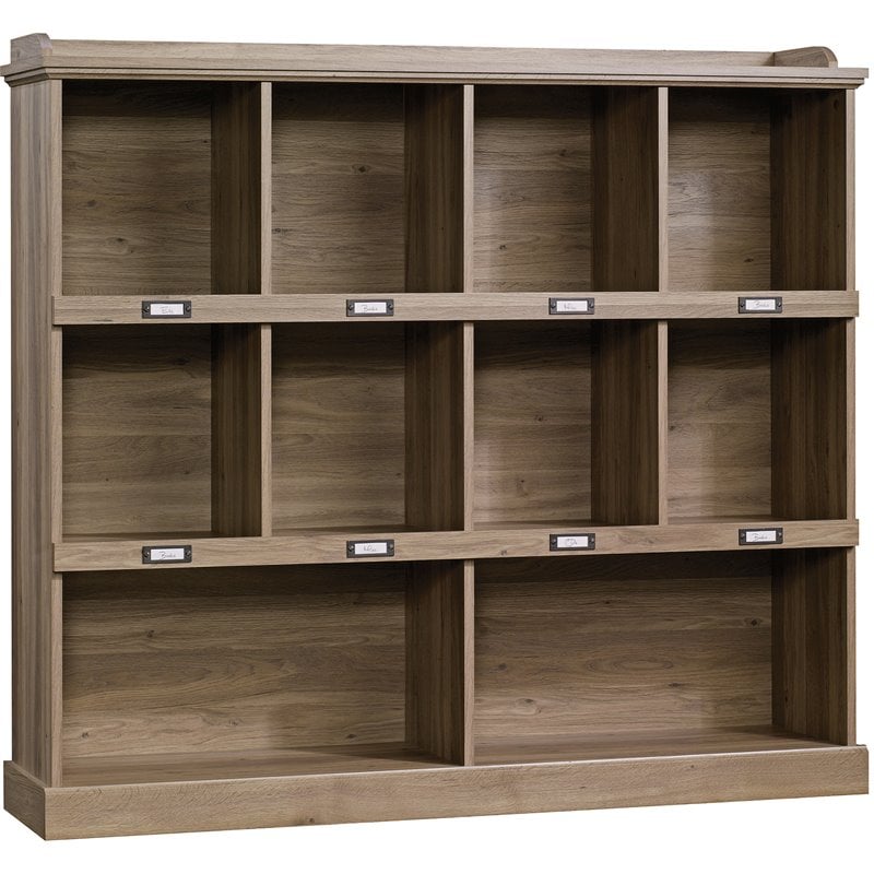 Sauder Barrister Lane Engineered Wood 10-Cubby Bookcase in Salt Oak