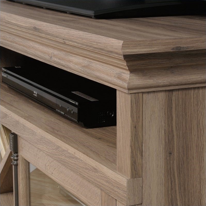 Sauder Barrister Lane Corner TV Stand in Salt Oak 414729