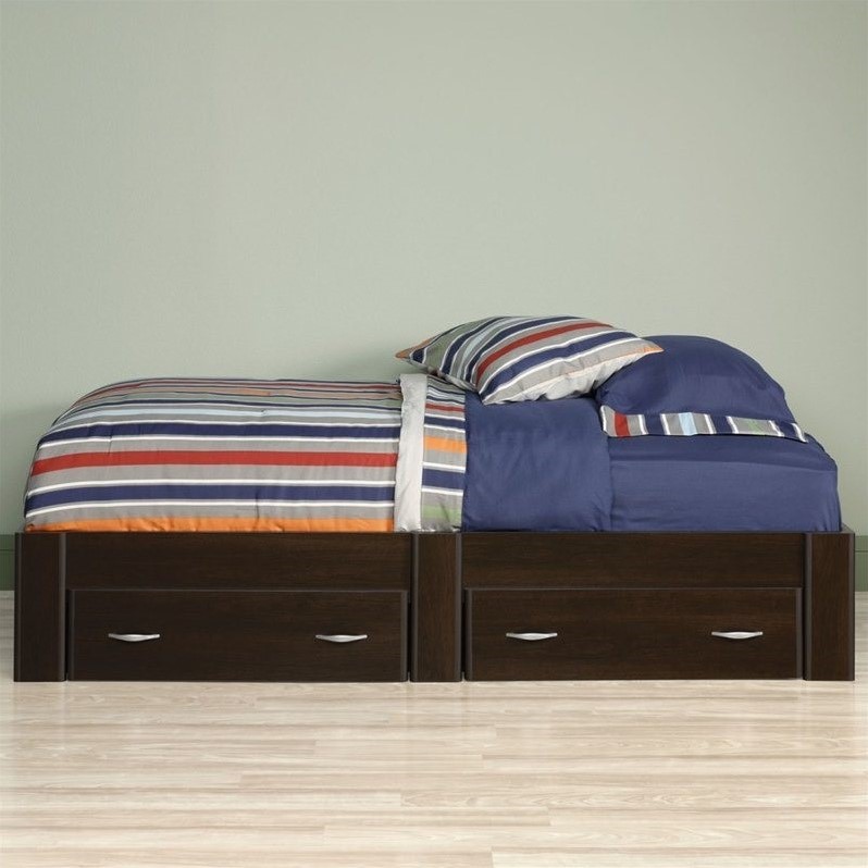 Twin Platform Bed in Cinnamon Cherry 415465