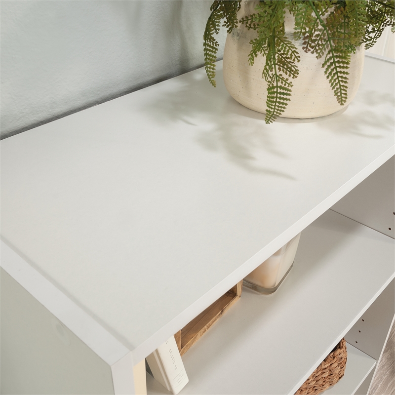 Sauder Beginnings Engineered Wood 3-Shelf Bookcase in Soft White