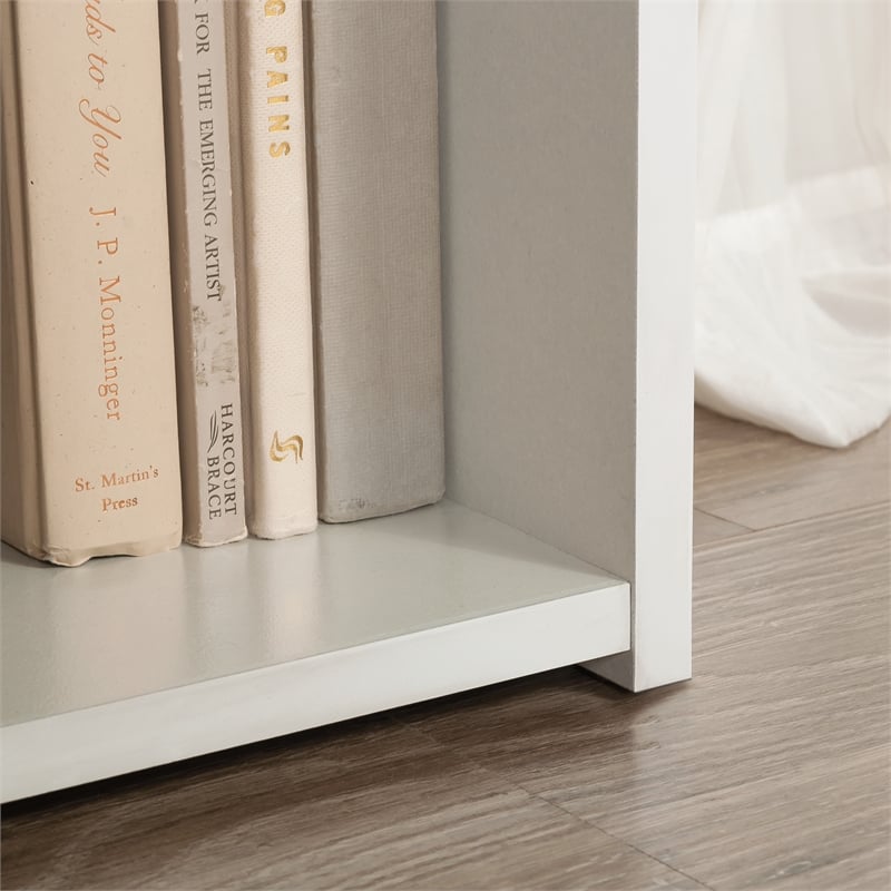 Sauder Beginnings Engineered Wood 3-Shelf Bookcase in Soft White