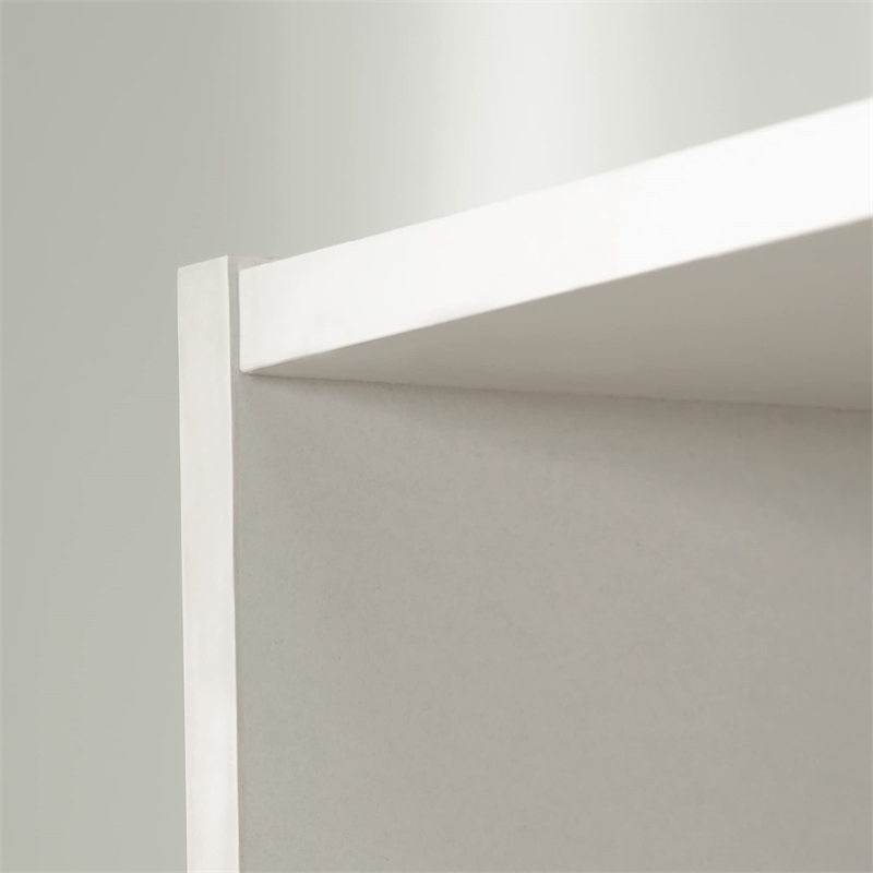 Sauder Beginnings Engineered Wood 5-Shelf Bookcase in Soft White