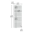 Sauder Beginnings Engineered Wood 5-Shelf Bookcase in Brook Cherry
