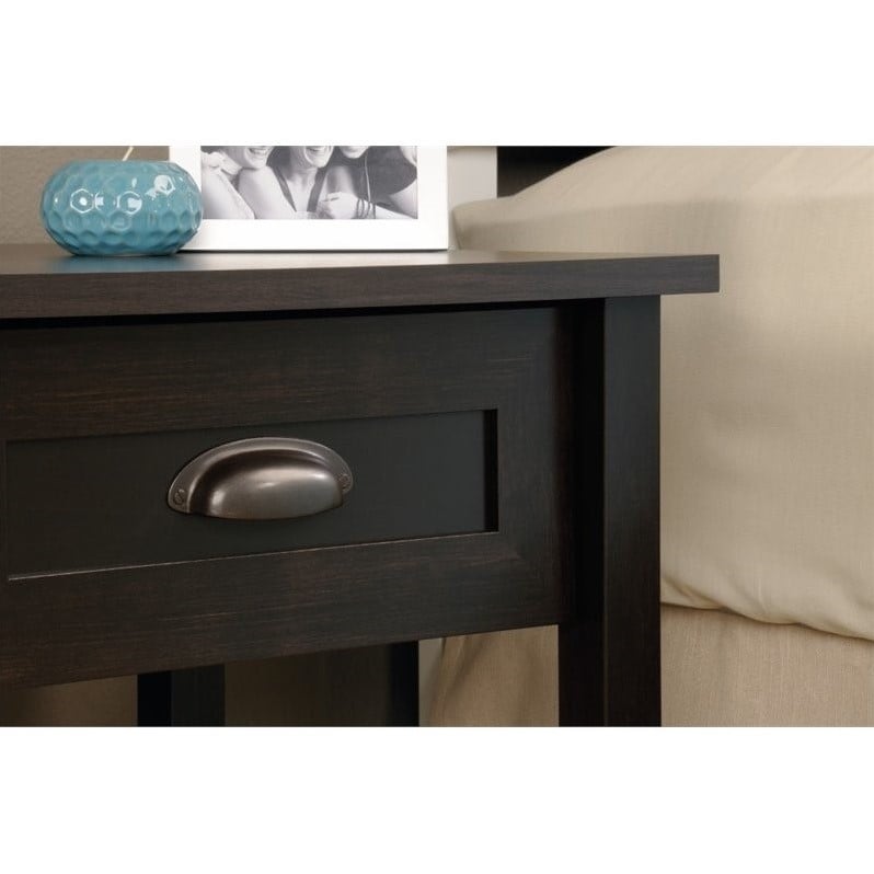 Sauder County Line Nightstand In Estate Black 416744