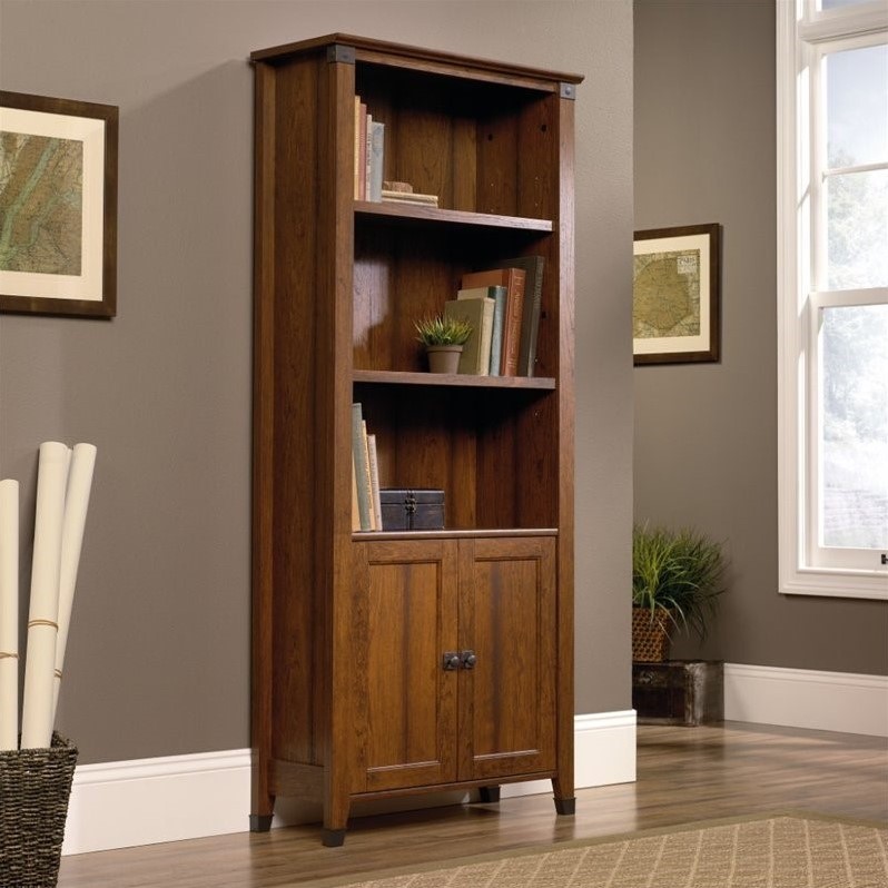 Sauder Carson 3 Shelf Bookcase in Washington Cherry Cymax Business