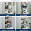 Sauder Cottage Road Engineered Wood 3-Shelf Bookcase in Soft White
