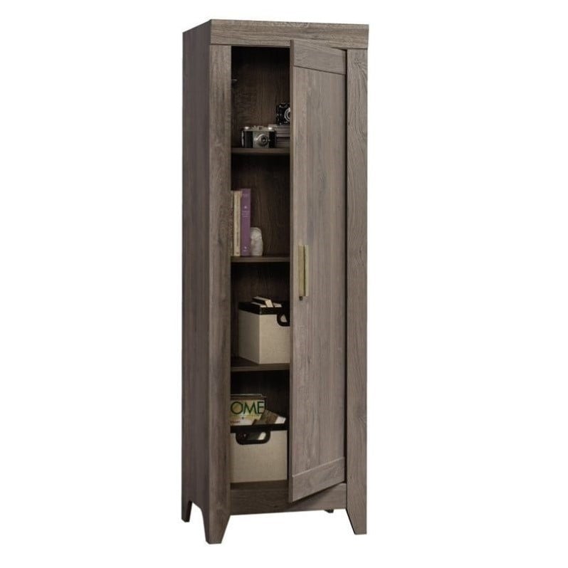 Sauder Adept Storage Cabinet In Fossil Oak 418138