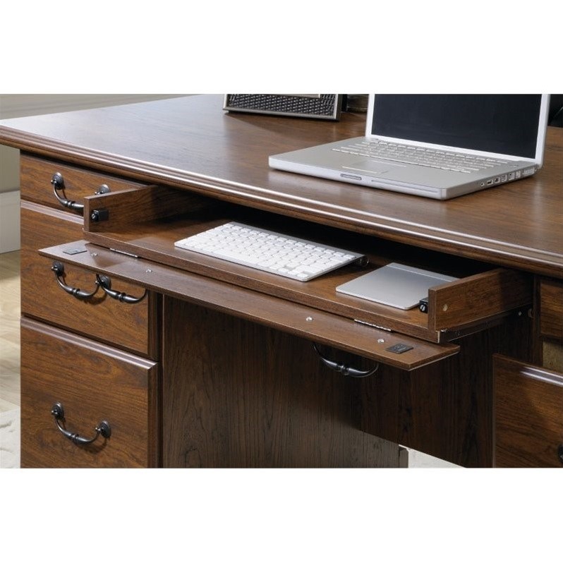 Sauder Orchard Hills Executive Desk In Milled Cherry 418646 Sauder Orchard Hills Executive Desk In
