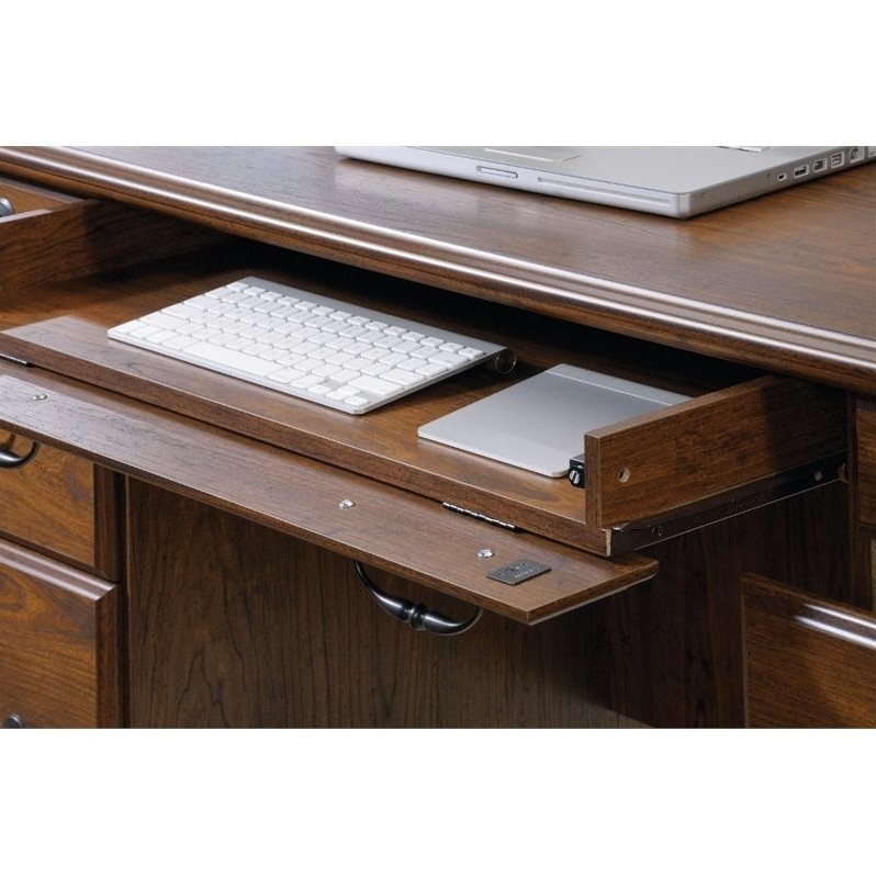 Sauder Orchard Hills Executive Desk In Milled Cherry 418646 Sauder Orchard Hills Executive Desk In