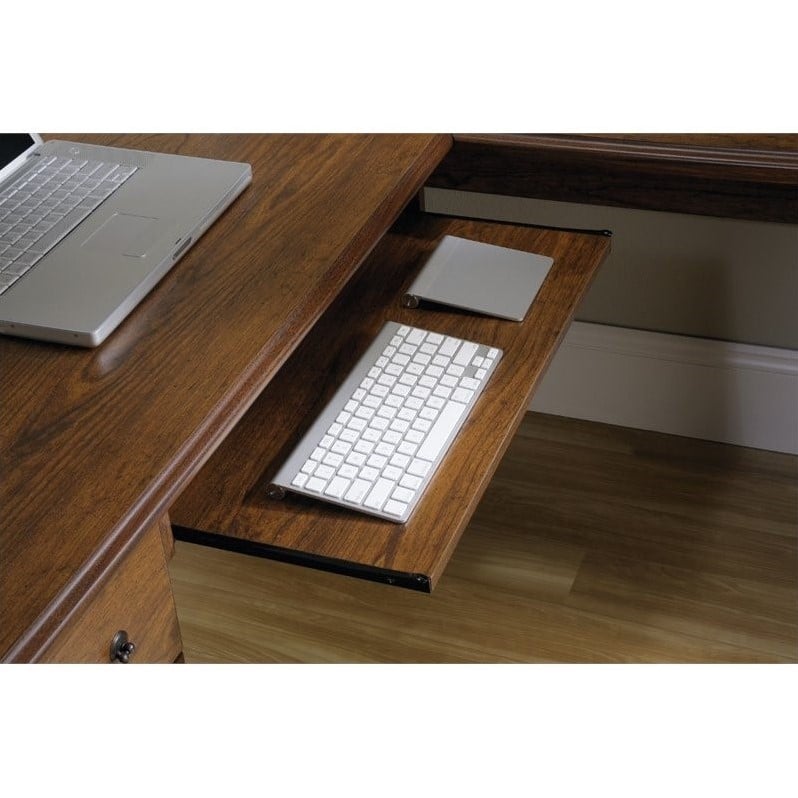 Sauder Orchard Hills L Shaped Computer Desk In Milled Cherry 418648