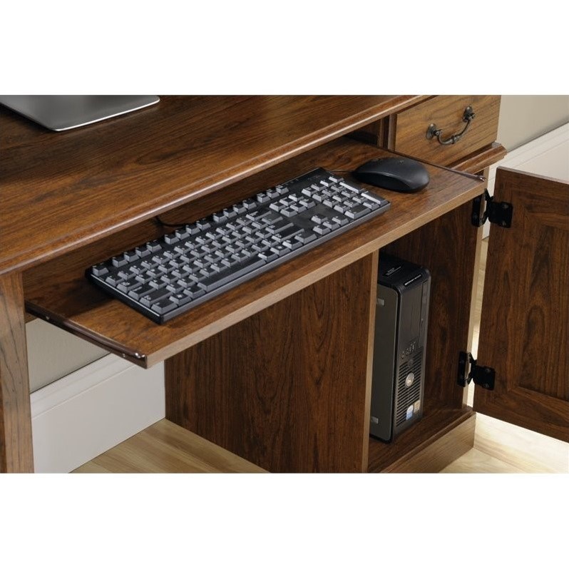 Sauder Orchard Hills Computer Desk With Hutch In Milled Cherry