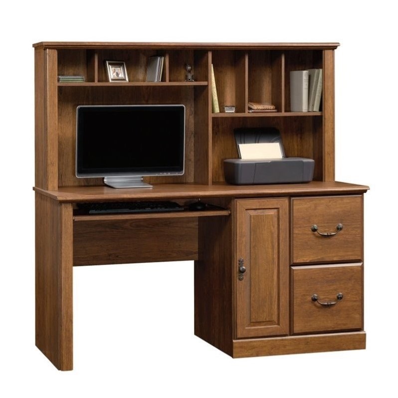 Computer Desk With Hutch In Milled Cherry 418650 Computer Desk With Hutch In Milled Cherry