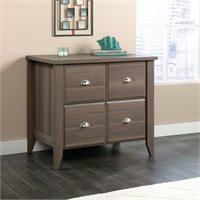 Sauder Edge Water File Cabinet In Chalked Chestnut 418796
