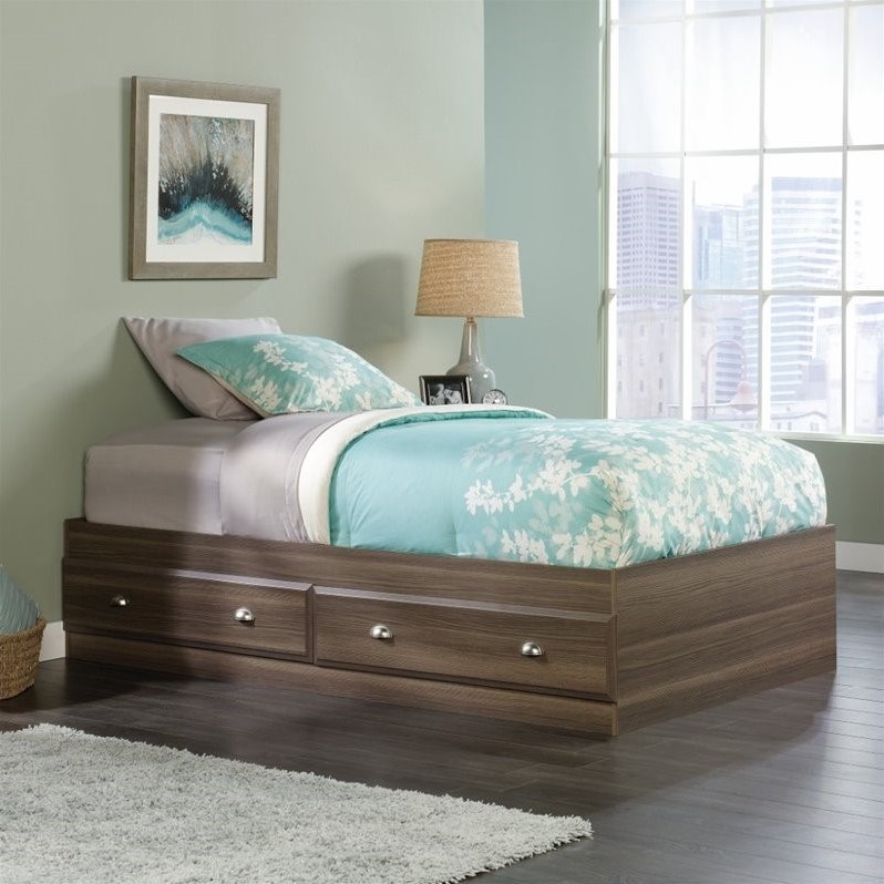 Sauder Shoal Creek Twin Mates Bed in Diamond Ash - 418663