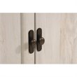 Sauder Edge Water Engineered Wood 2-Door Chest in Chalked Chestnut