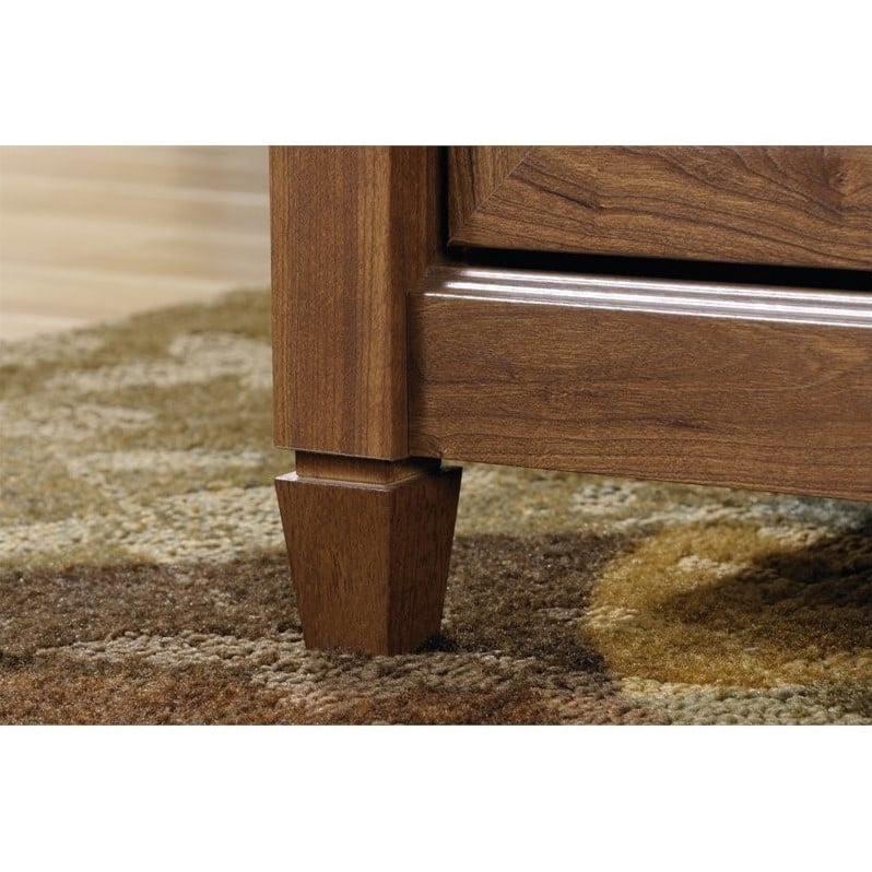 Details About Sauder Edge Water Executive Desk In Auburn Cherry