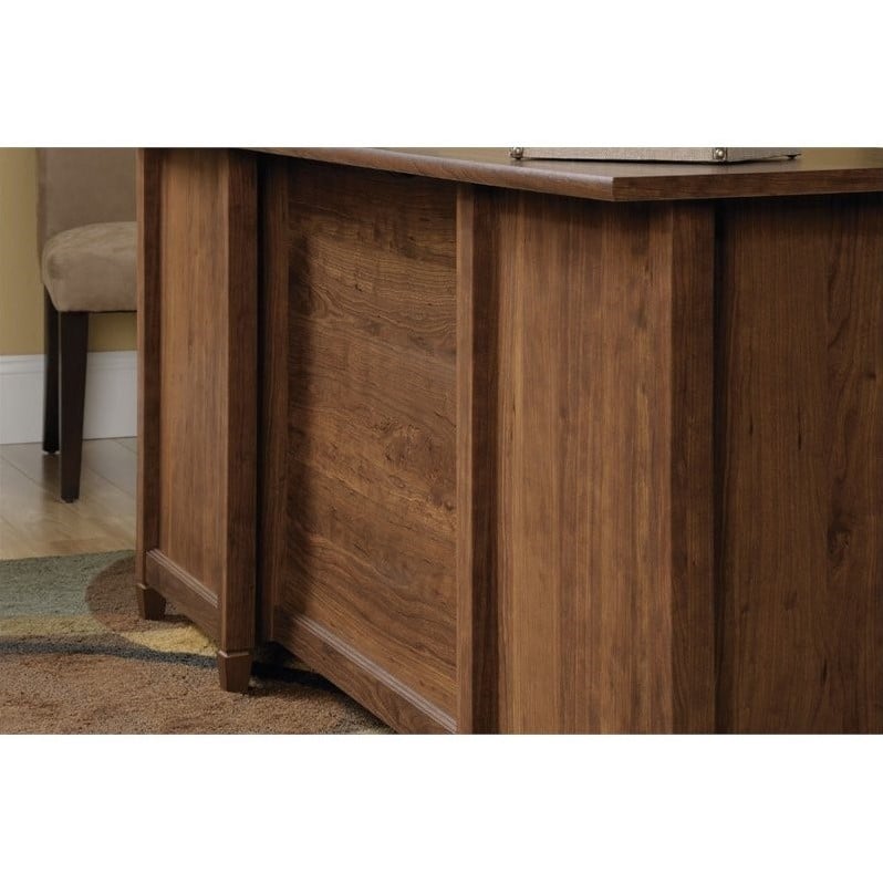 Sauder Edge Water Executive Desk In Auburn Cherry 419100