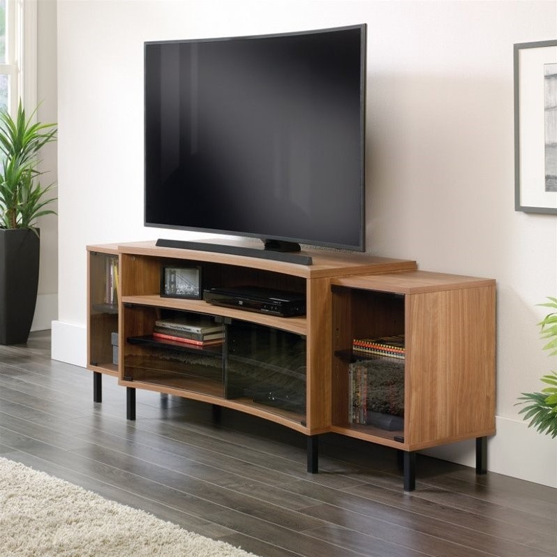 Curved TV Stand in Fine Walnut 419285