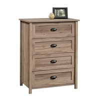Sauder Dakota Pass 4 Drawer Chest in Craftsman Oak BushFurnitureCollection