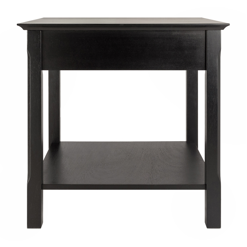 Winsome Timber 2 Piece Coffee and End Table Set in Black Beechwood
