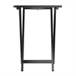 Winsome Alex 5-Piece Transitional Solid Wood TV Table with Stand in Black