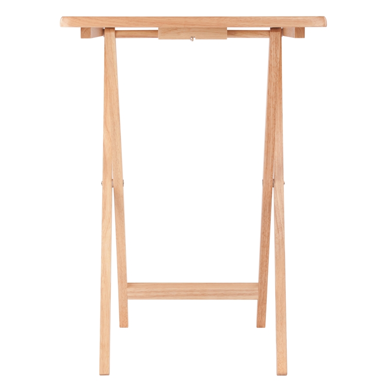 Winsome Alex 5-Piece Transitional Solid Wood TV Table with Stand in Natural