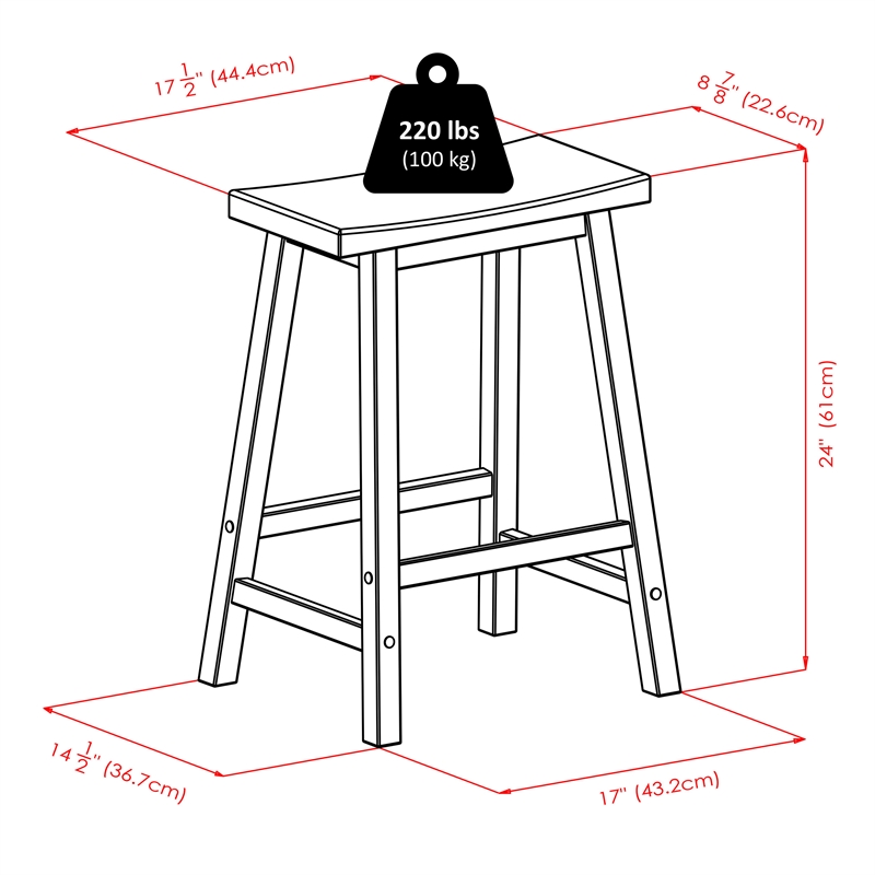 Winsome 24 discount inch bar stool