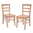 Winsome Hannah 3-Piece Casual Solid Wood Dining Set in Light Oak