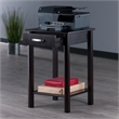 Winsome Liso Transitional Solid Wood Printer Table in Espresso