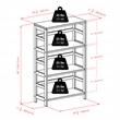 Winsome Capri 3-Section Wide Solid Wood Storage Shelf with 6 Baskets in Espresso