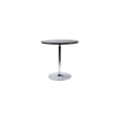 Winsome Spectrum Round Contemporary Wood & Metal Dining Table in Black/Chrome