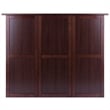 Winsome Newport Expandable Counter Wine Solid Wood Home Bar in Antique Walnut
