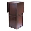 Winsome Newport Expandable Counter Wine Solid Wood Home Bar in Antique Walnut