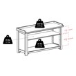Winsome Verona Storage Solid Wood Bench with 3 Foldable Baskets - Walnut